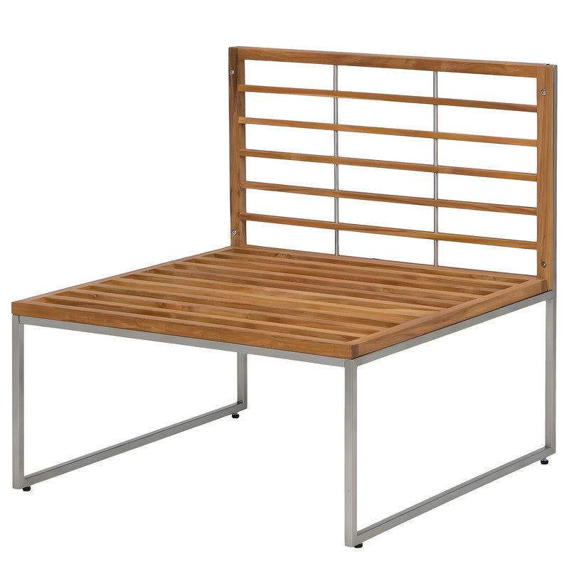 Outdoor Armless Chair with Cushions