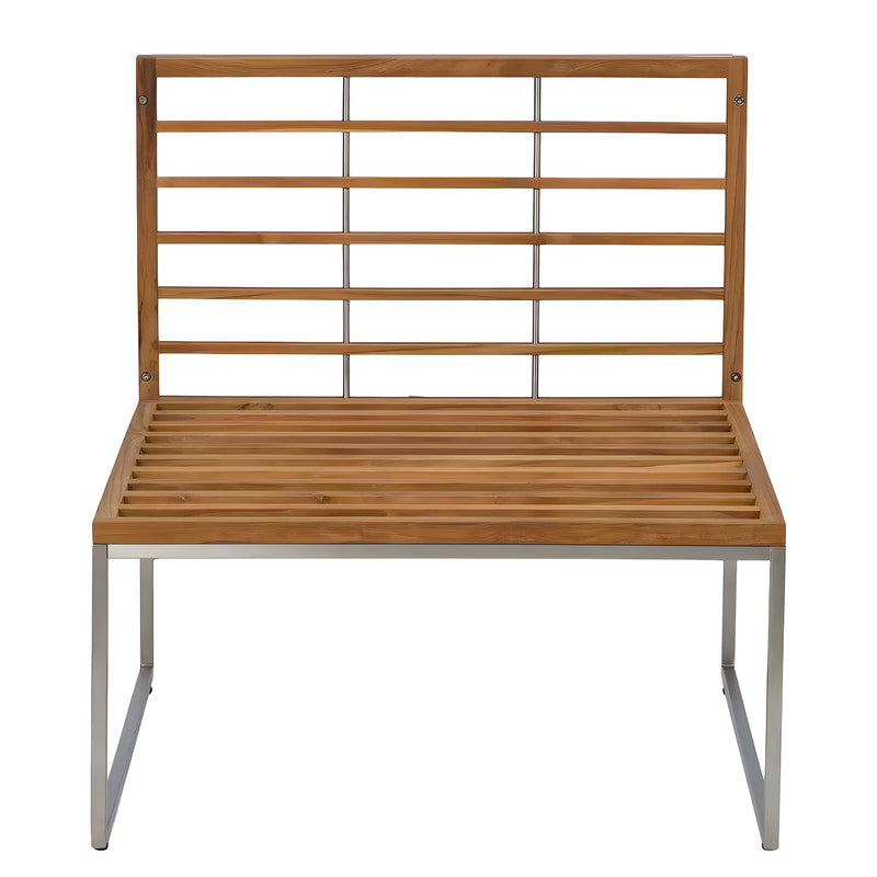 Outdoor Armless Chair with Cushions