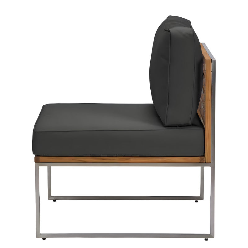 Outdoor Armless Chair with Cushions