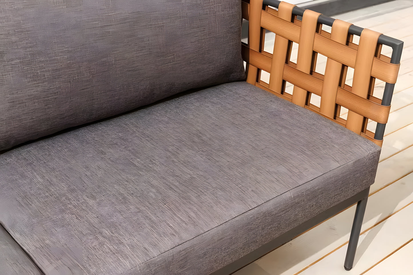 72" Aluminum Outdoor Lounge Sofa