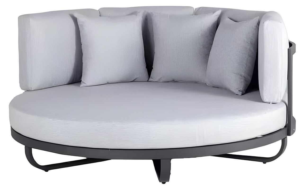 3-Piece Metal Patio Chat Set with Cushions