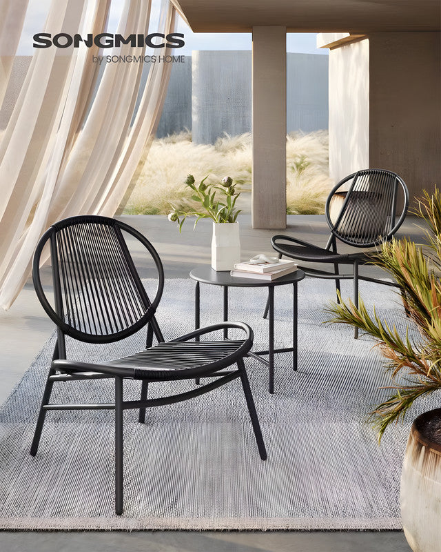 3-Piece Metal Patio Chat Set