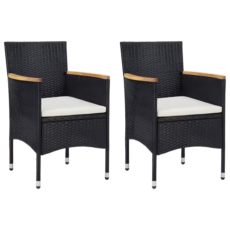 3-Piece Patio Chat Set with Cushions