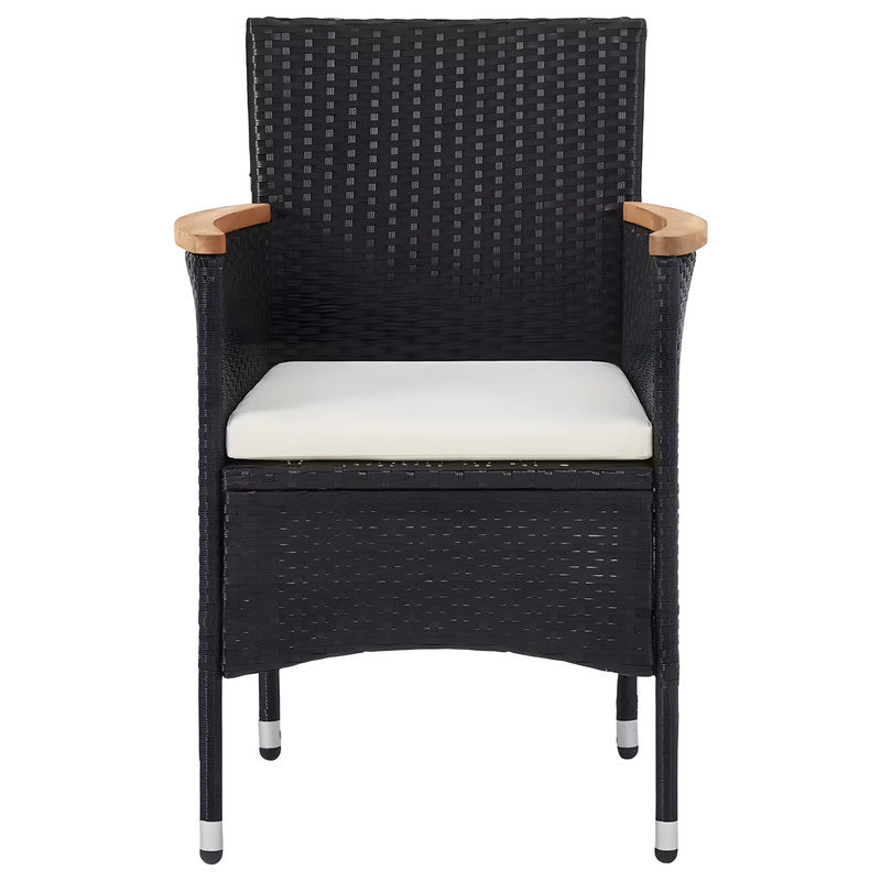3-Piece Patio Chat Set with Cushions