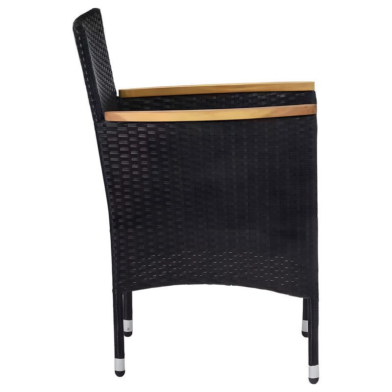 3-Piece Patio Chat Set with Cushions