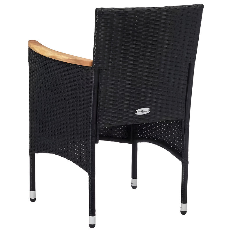3-Piece Patio Chat Set with Cushions