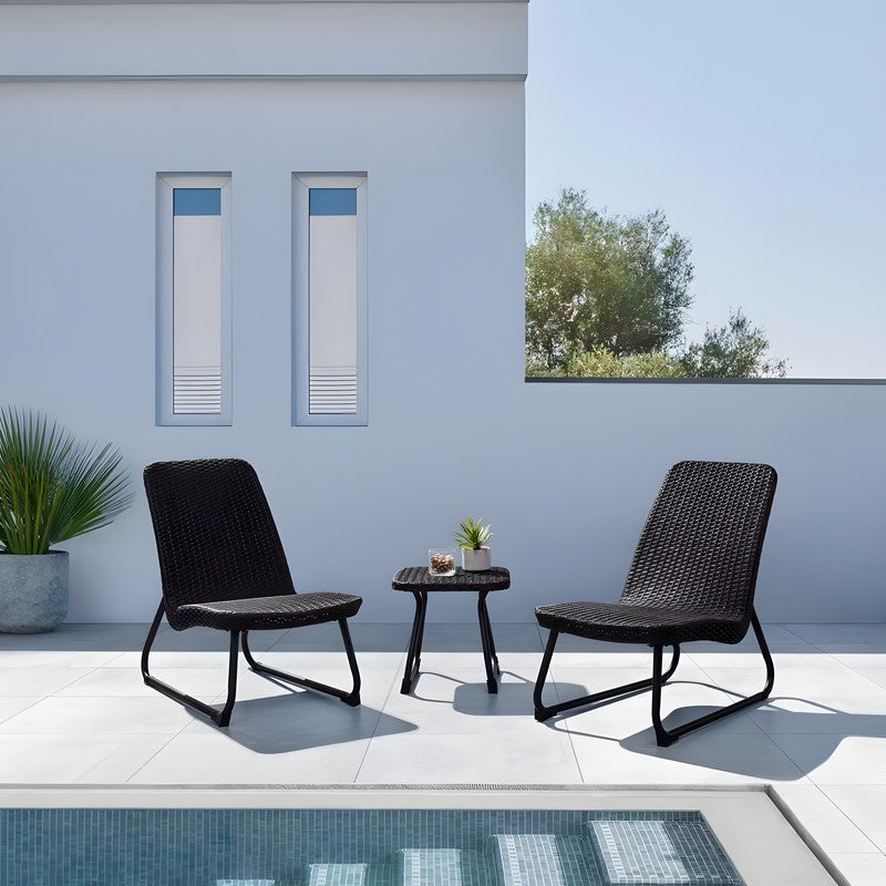 3-Piece Metal Patio Chat Set
