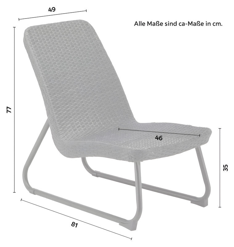 3-Piece Metal Patio Chat Set