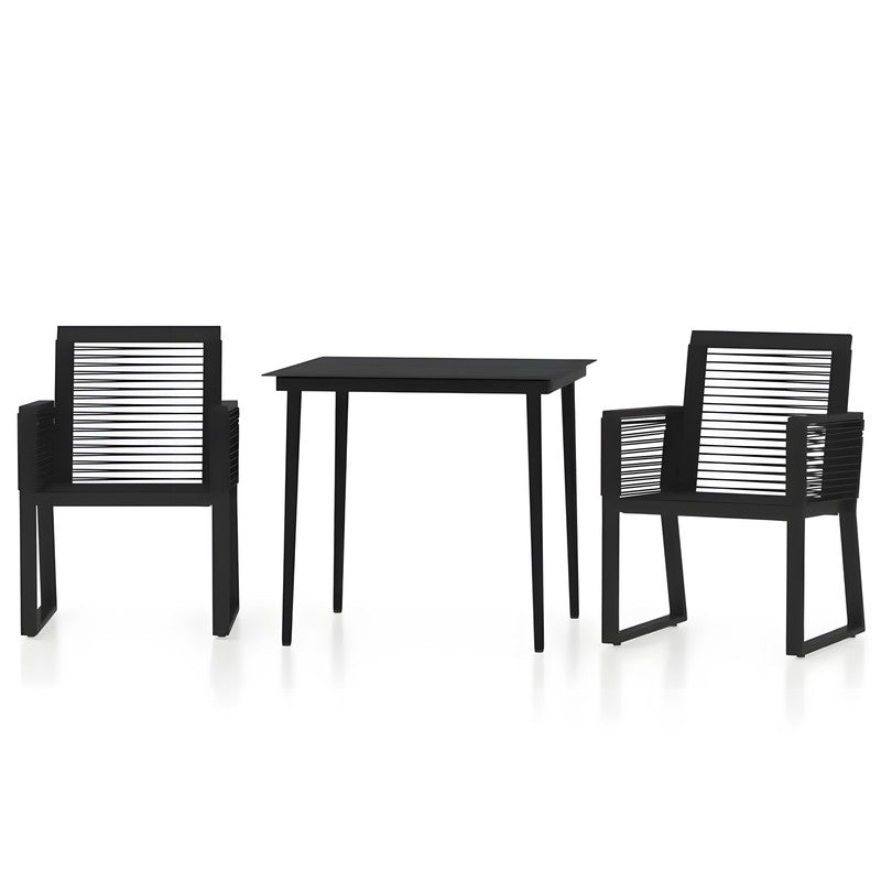 3-Piece Metal Patio Chat Set