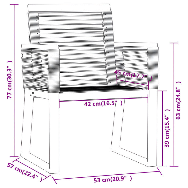 3-Piece Metal Patio Chat Set