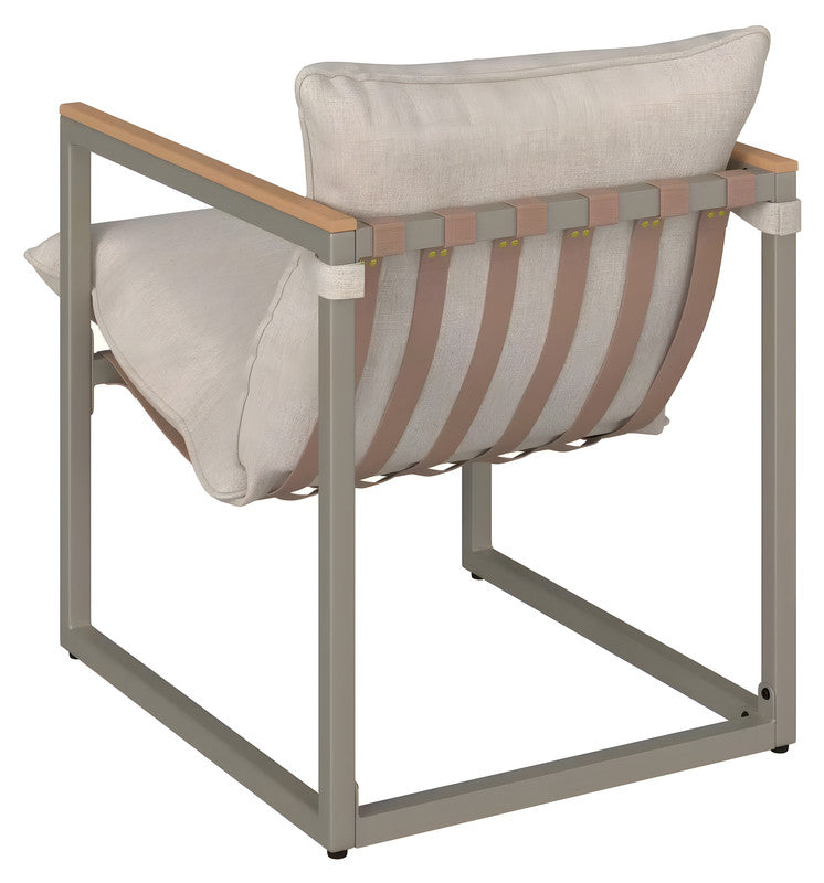 4-Piece Metal Patio Conversation Set with Cushions