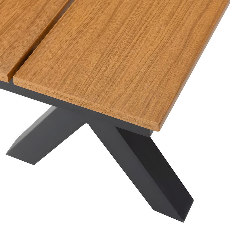 3-Piece Aluminum Patio Picnic Table Set