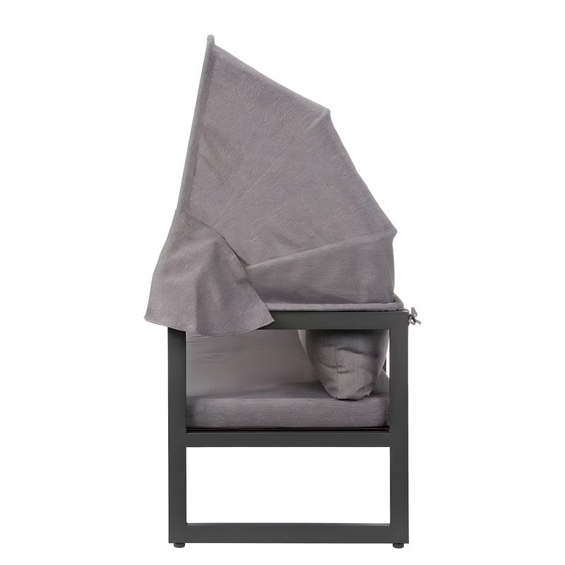 5-Piece Outdoor Sofa Set with Canopy and Cushions