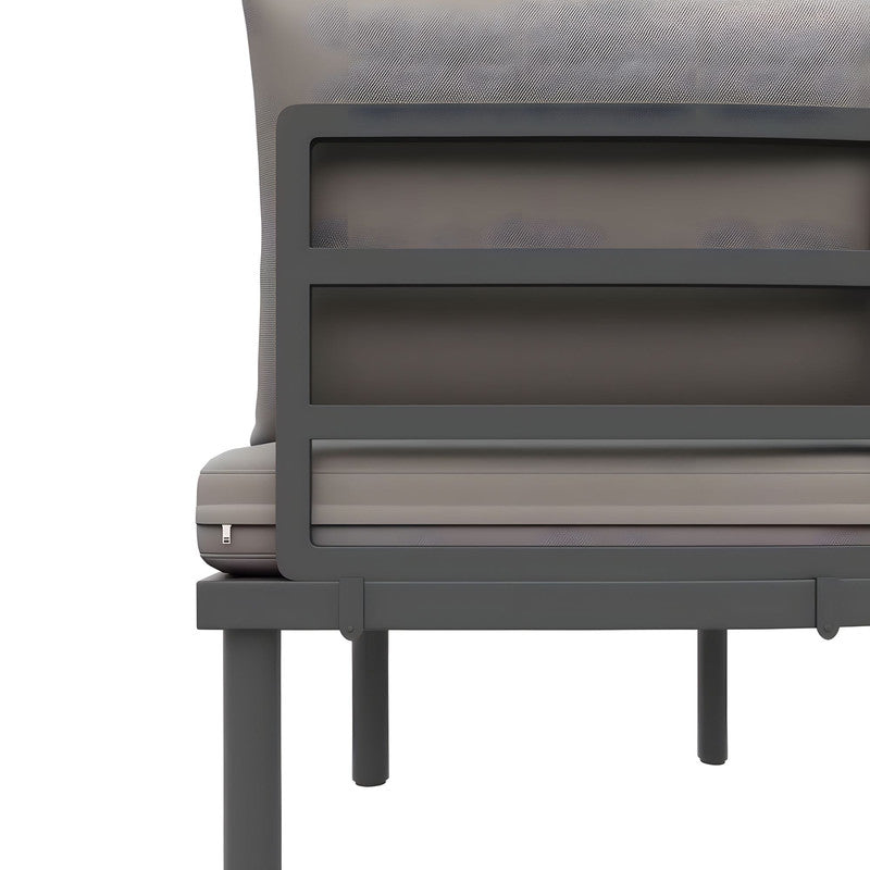 7-Piece Metal Patio Sofa Set with Cushions