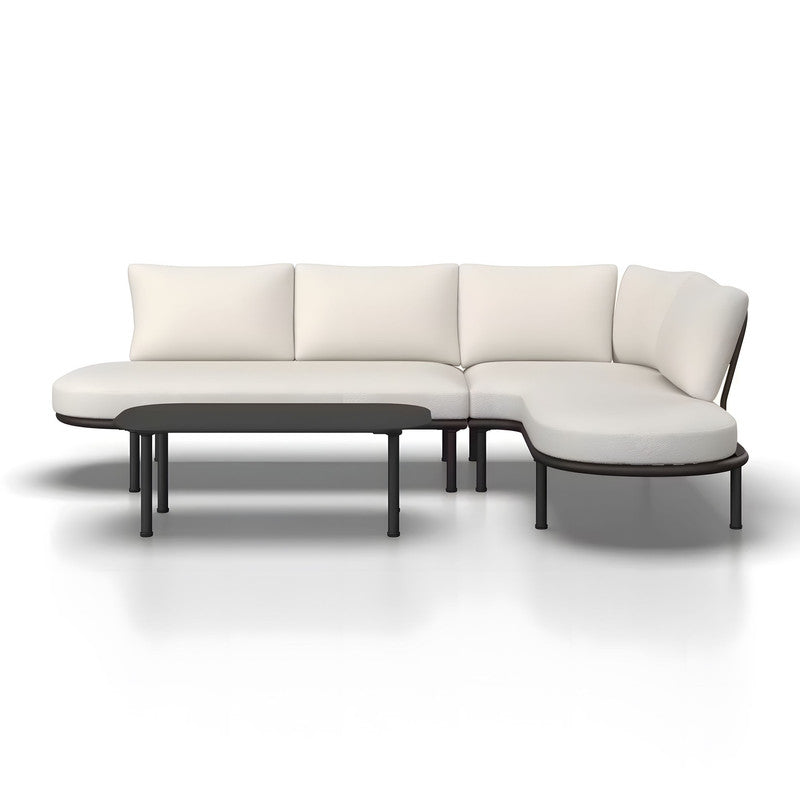Metal Patio Sofa Set with Cushions