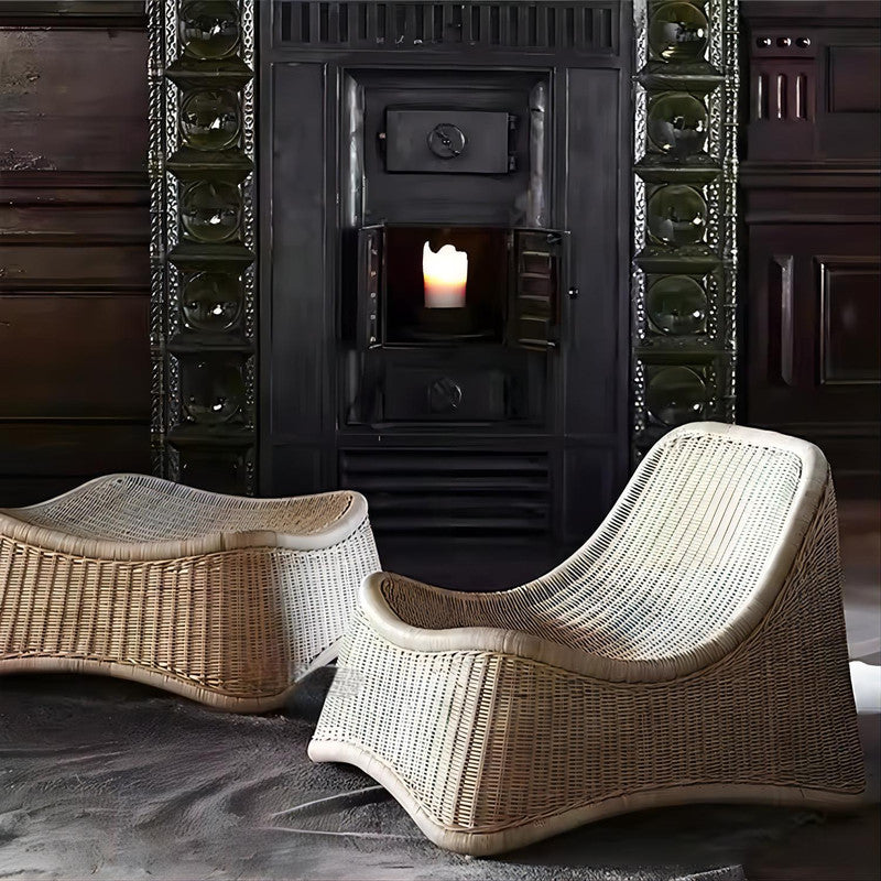 Balcony Garden Sofa with Ottoman