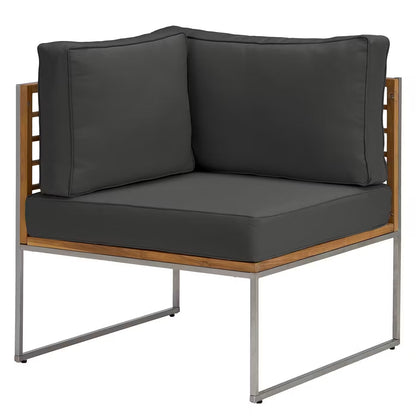 55" Outdoor Lounge Sofa with Cushions