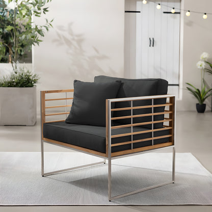 72" Aluminum Outdoor Lounge Sofa