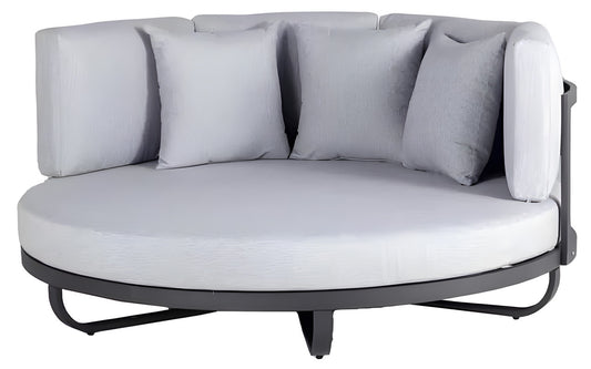 3-Piece Metal Patio Chat Set with Cushions