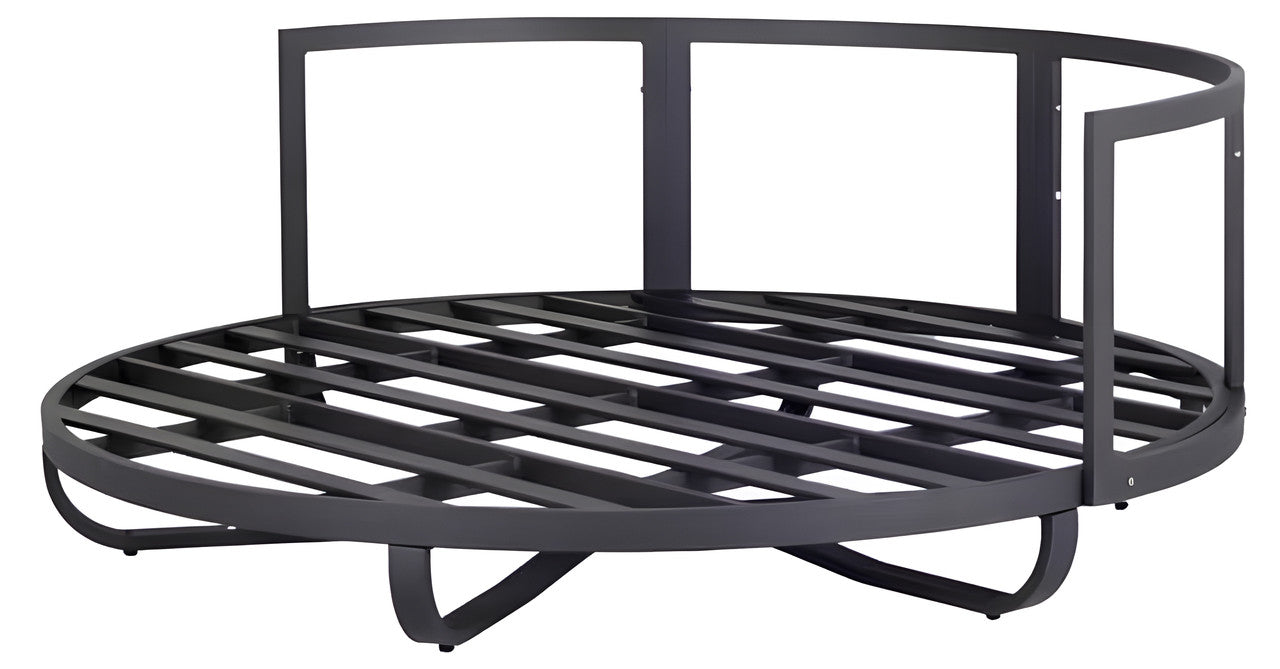 3-Piece Metal Patio Chat Set with Cushions