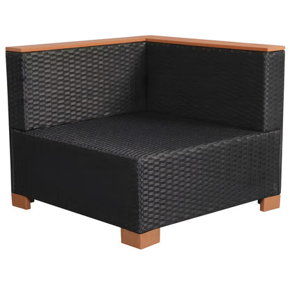 2-Piece Patio Sofa Chair with Cushions