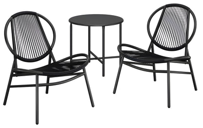 3-Piece Metal Patio Chat Set