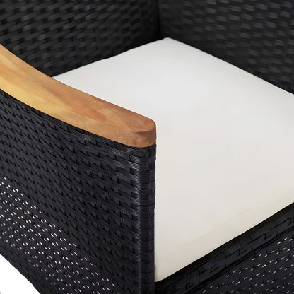 3-Piece Patio Chat Set with Cushions
