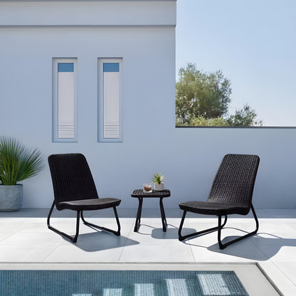 3-Piece Metal Patio Chat Set