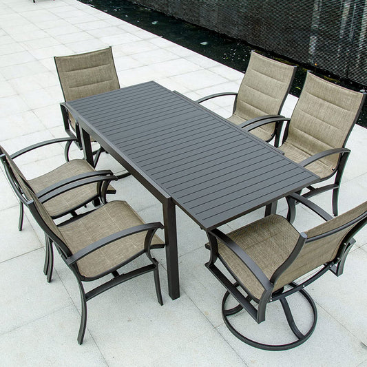 Extendable Aluminum Dining Table