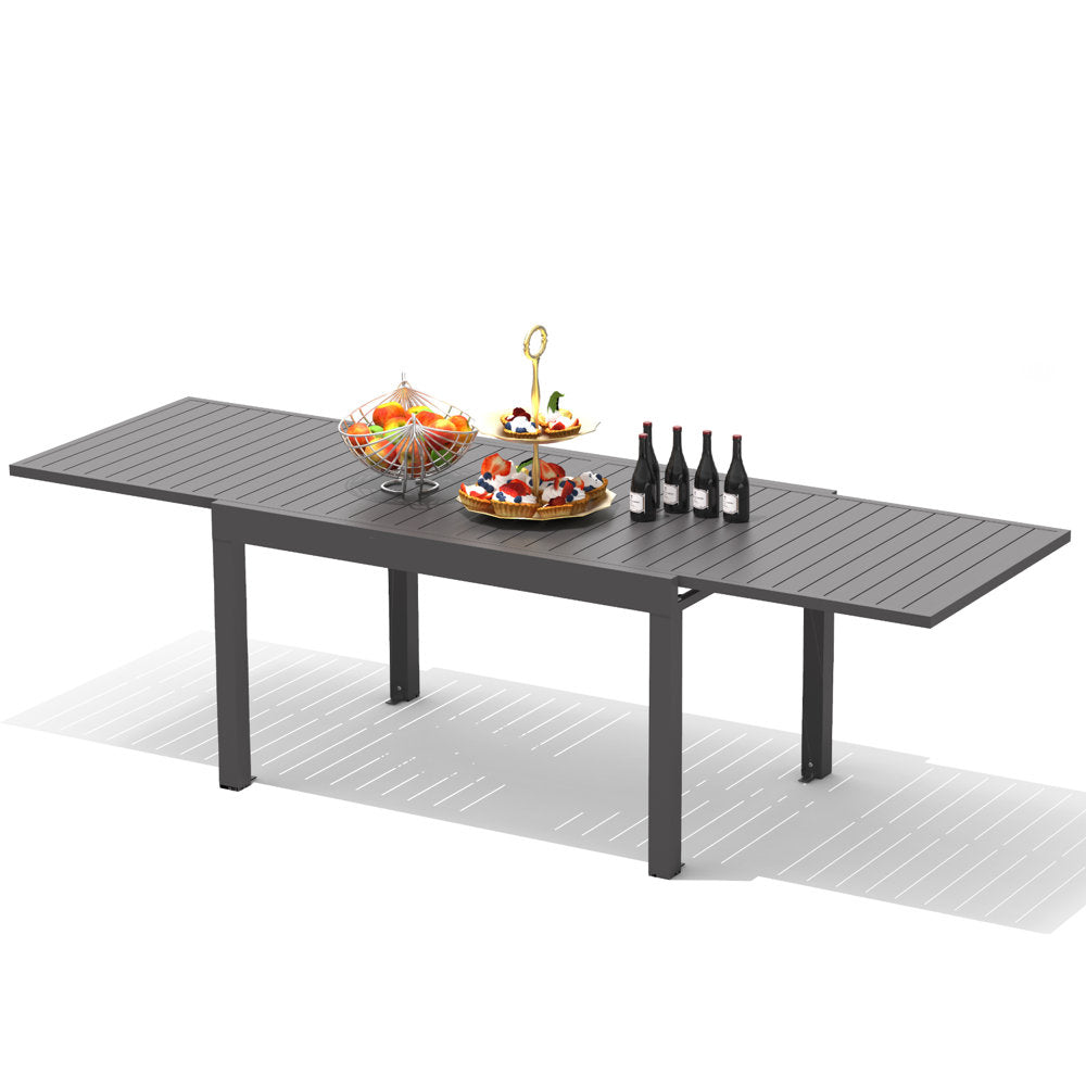 Extendable Aluminum Dining Table