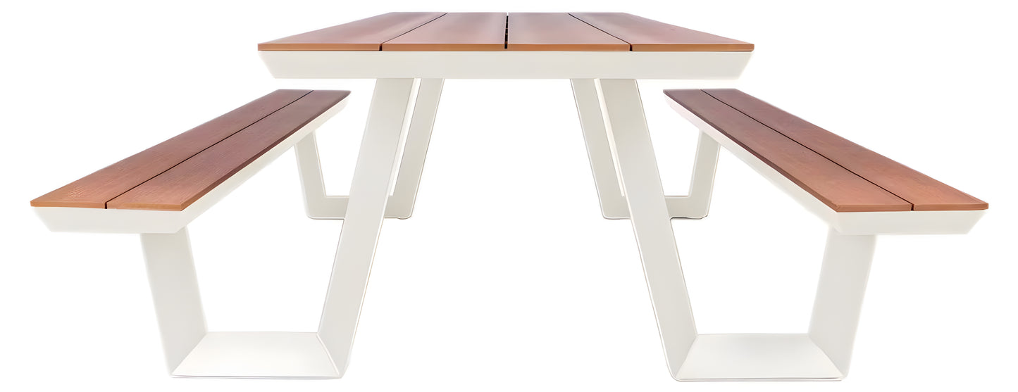 Aluminum Patio Picnic Table Set