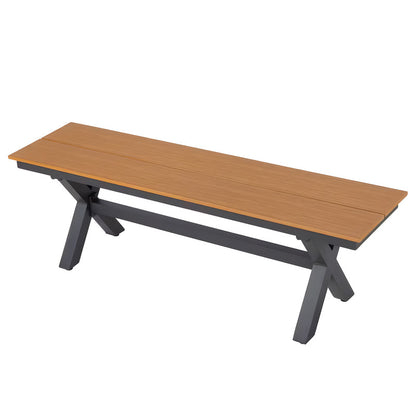 3-Piece Aluminum Patio Picnic Table Set