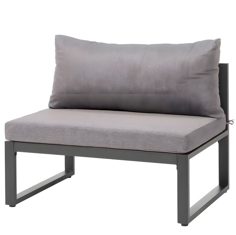 5-Piece Outdoor Sofa Set with Canopy and Cushions