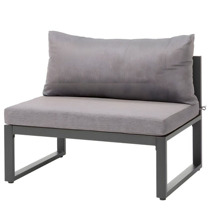 5-Piece Outdoor Sofa Set with Canopy and Cushions