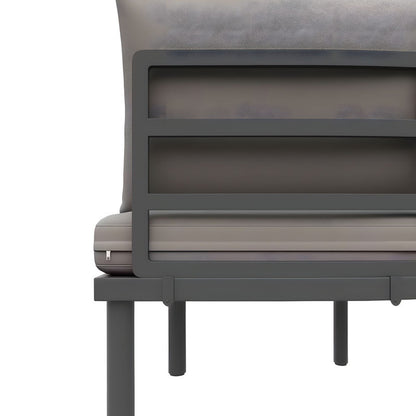 7-Piece Metal Patio Sofa Set with Cushions