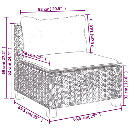 5-Piece Outdoor Sofa Set with Cushions